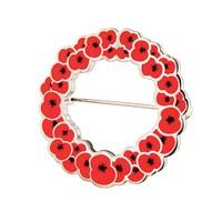 Wreath Poppy Brooch