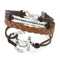 wrap bracelet multilayer vintage anchor weave bracelet