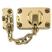 WS16 Combined Door Chain & Bolt Electro Brass Finish