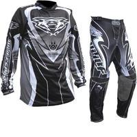 Wulf Attack Cub Motocross Jersey & Pants Black Kit