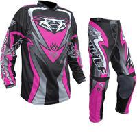 Wulf Attack Cub Motocross Jersey & Pants Pink Kit