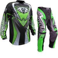 wulf attack cub motocross jersey amp pants green kit