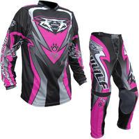 Wulf Attack Cub Motocross Jersey & Pants Pink Kit