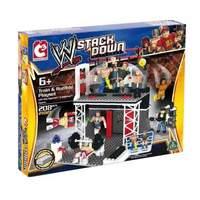 WWE Stackdown Train and Rumble Playset with 2 Figures Styles May Vary