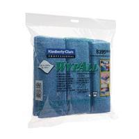Wypall Blue Microfibre Cloth Pack of 6 8395