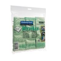 wypall green microfibre cloth pack of 6 8396