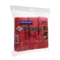 wypall red microfibre cloth pack of 6 8397