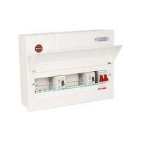 wylex consumer unit 15 way metal dual rcd consumer unit e59161