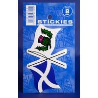 x flags st andrews thistle sticker