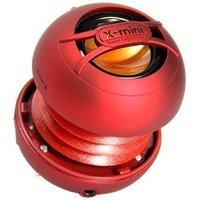 x mini max stereo speakers red