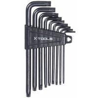 x tools torx star key set long black one size workshop tools