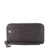 X Works-Wallets - Wallet Niene Croco - Black