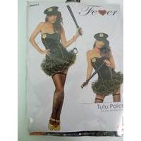 x small sexy ladies fever police woman girl cop lady fancy dress tutu  ...