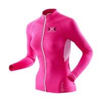 X-Bionic X-Bionic The Trick Biking Shirt Long Sleeves Full Zip Women pink/white