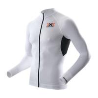 x bionic x bionic the trick biking shirt long sleeves full zip men whi ...