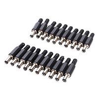 X14mm JL0525A 2.1mm Inner Diameter DC Power Jack Connector (20 Pieces a Pack)