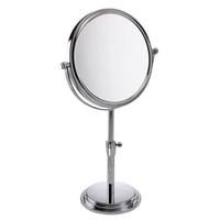 x5 magnification chrome adjustable pedestal mirror