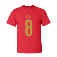 xavi spain hero t shirt red