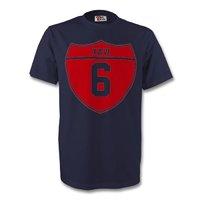 xavi barcelona crest tee navy