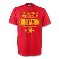 xavi spain spa t shirt red