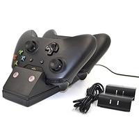 Xbox One Twin Charging Cradle (Xbox One Charge Dock +2 Rechargeable Batteries)