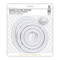 xcut shape cutter system 7pcs oval and circle tracks and cutter carria ...