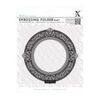 XCut Round Frame Embossing Folder 6 x 6 Inches