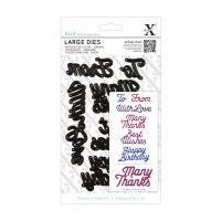 Xcut Large Dies 6 Piece Set Sentiments