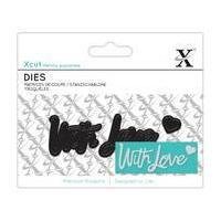 Xcut With Love Die 7.8 x 4.1 cm