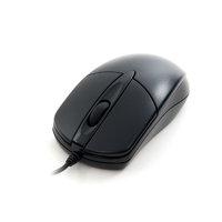 Xenta Black Wired 3 Button Optical Scroll Mouse - USB