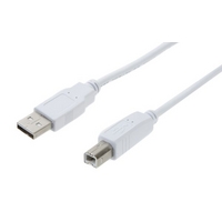 Xenta USB 2.0 A to B M/M (White) 3m