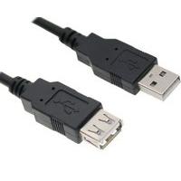 Xenta Black USB 2.0 Extension Cable 2m