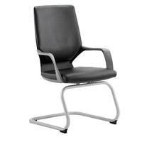 Xenon Visitor Black Leather Chair