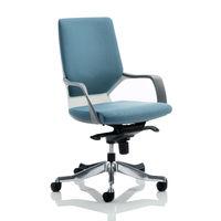 Xenon Fabric Medium Back Chair Blue