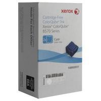 xerox colorstix cyan yield 4 400 pages solid ink sticks pack of 2 for