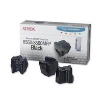 Xerox ColorStix Black Yield 3, 400 Pages Solid Ink Sticks Pack of 3 for