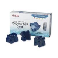 Xerox ColorStix Cyan Yield 3, 400 Pages Solid Ink Sticks Pack of 3 for