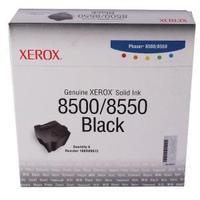 xerox phaser 85008550 black solid ink sticks pack of 6 108r00672