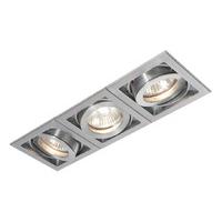 Xeno mini box 3 x 50W GU10 Tilt Downlight Aluminium - 85283