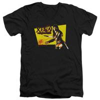 xena warrior princess cut up v neck