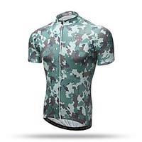 XINTOWN Men\'s Short Sleeve Bike Tops Quick Dry Breathable Back Pocket Sweat-wicking Comfortable Terylene Spring Summer Fall/Autumn