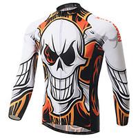 XINTOWN Cycling Jersey Men\'s Long Sleeve Bike Jersey Tops Quick Dry Ultraviolet Resistant Breathable Limits Bacteria Elastane Terylene