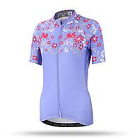 XINTOWN Women\'s Short Sleeve Bike Tops Quick Dry Breathable Back Pocket Sweat-wicking Comfortable Terylene Spring Summer Fall/Autumn