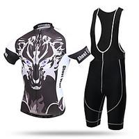 XINTOWN Cycling Jersey with Bib Shorts Men\'s Short Sleeve Bike Bib Tights Jersey TopsQuick Dry Ultraviolet Resistant Moisture
