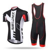 XINTOWN Cycling Jersey with Bib Shorts Men\'s Short Sleeve Bike Bib Tights Jersey TopsQuick Dry Ultraviolet Resistant Moisture