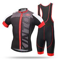 XINTOWN Cycling Jersey with Bib Shorts Men\'s Short Sleeve Bike Bib Tights Jersey TopsQuick Dry Ultraviolet Resistant Moisture