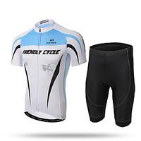 XINTOWN Cycling Jersey with Shorts Men\'s Short Sleeve Bike Jersey ShortsQuick Dry Front Zipper Breathable Soft Compression 3D Pad