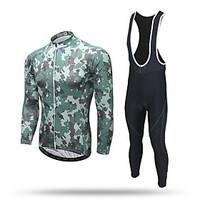 XINTOWN Cycling Jersey with Tights Men\'s Long Sleeve Bike Pants/Trousers/Overtrousers Tracksuit Zip Top Jersey Bib Tights TopsMoisture