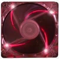 xilence 80mm case fan with led light transparent red