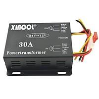 xincol vehicle car dc 24v to 12v 30a power supply transformer converte ...